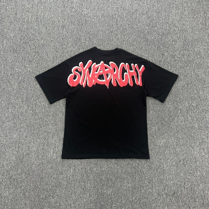 Syna - SYNARchY SHORT SLEEVE TEE - BLACK/RED