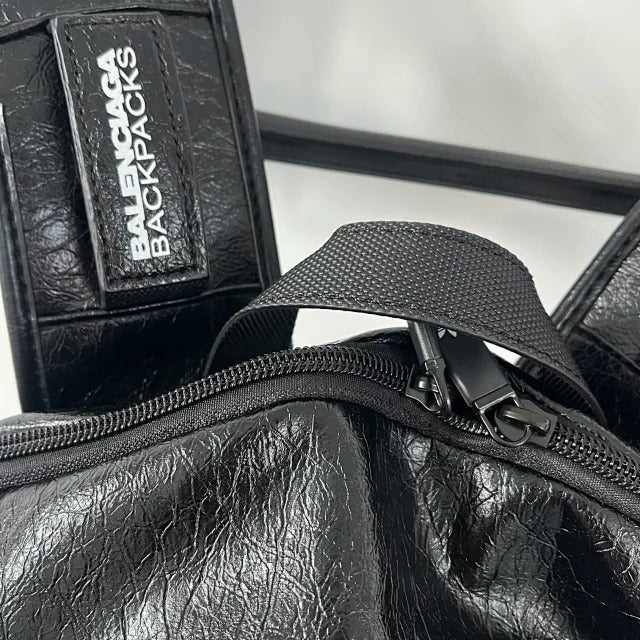 BAL X AD LARGE LEATHER BACKPACK 23SS