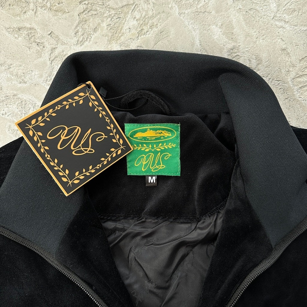 VVS Velour Set/Jacket/Pants - Corteiz [TRIPLE BLACK]