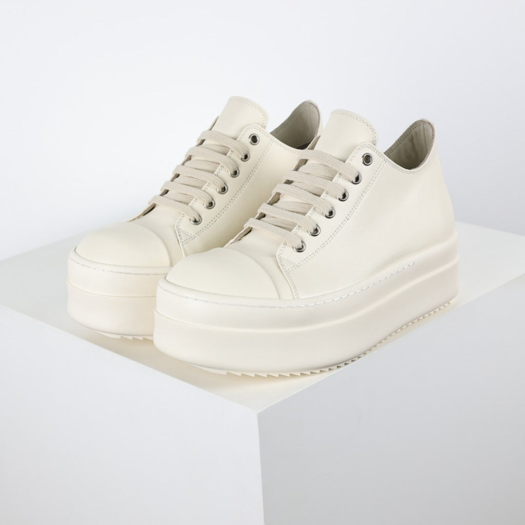 Rick Owens Hollywood Mega Bumper Sneaker (Milk)