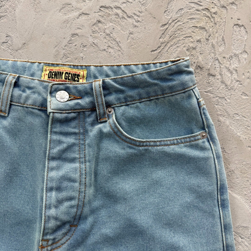 Dual Stripe Baggy Jeans - Stone Wash - Corteiz