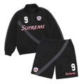 Equipe Half Zip - Sweatshirt / Shorts / Set - Black - SUPREME