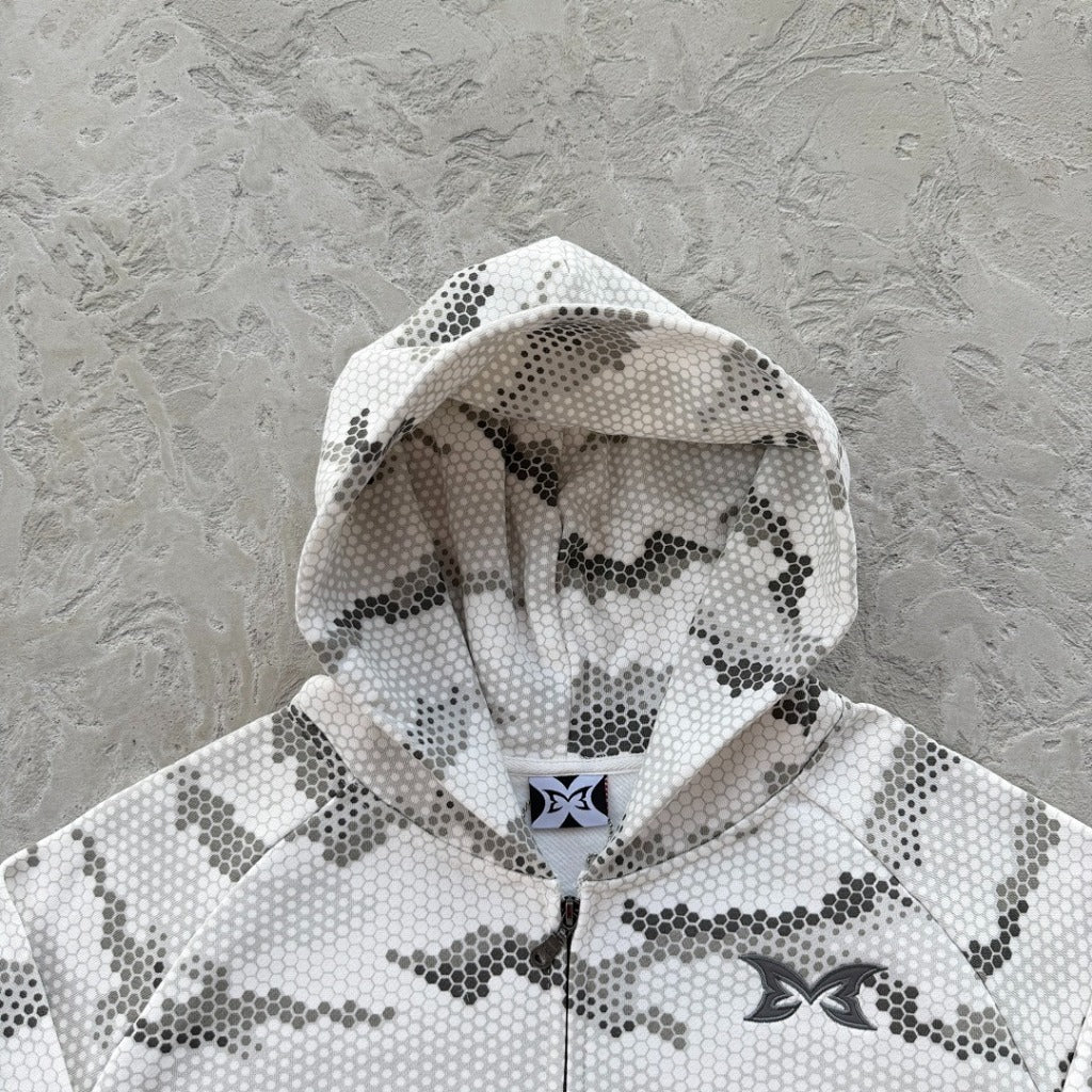 MERTRA Snakeskin Zip-Up Hoodie