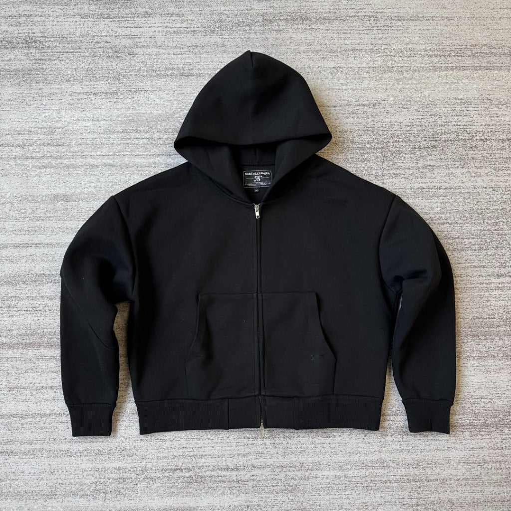 SAINT ALEXANDER - Zip Hoodie (Wide Crop Fit)