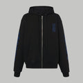 Chrome Hearts Zip Up Thermal Hoodie Black/Blue