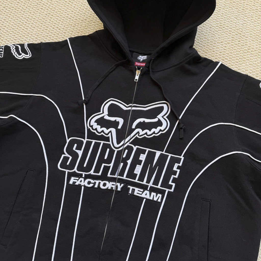 Fox Racing Zip Up Hooded Sweatshirt - Supreme-EME