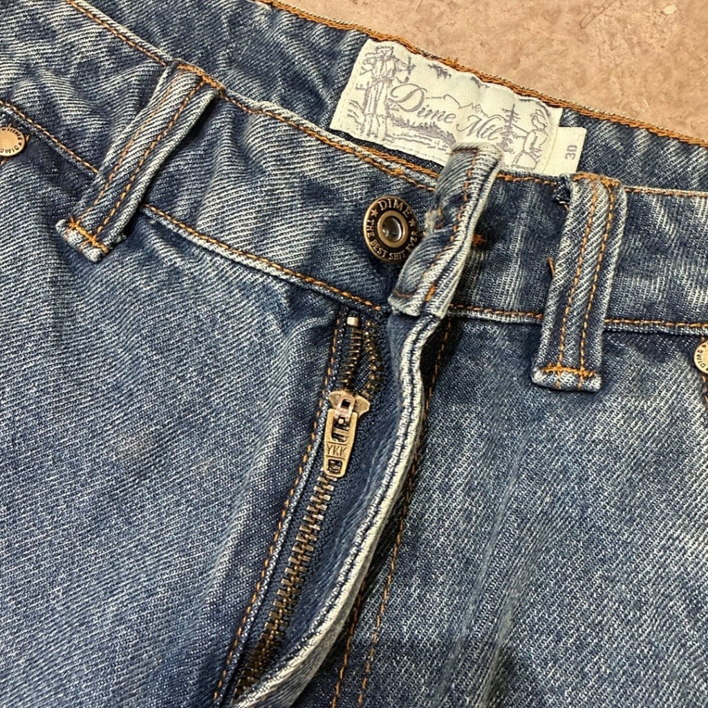 Dime MTL ( @dimetl ) - Baggy Denim Jeans (knowtomatic blue)