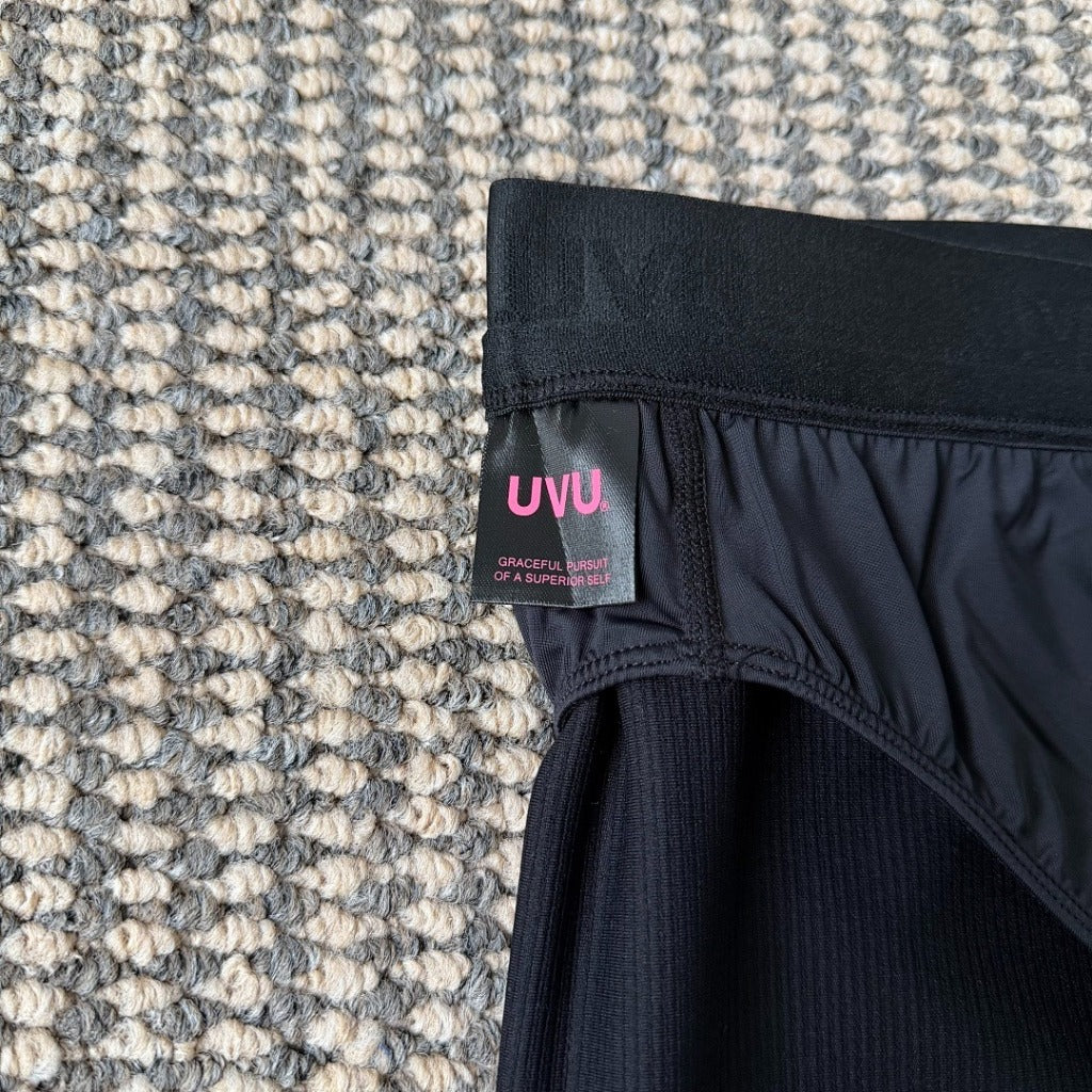 UVU RUNNING - Performance Half Tights V2 2.0 (Black/Red/Yellow/Valencia Run)