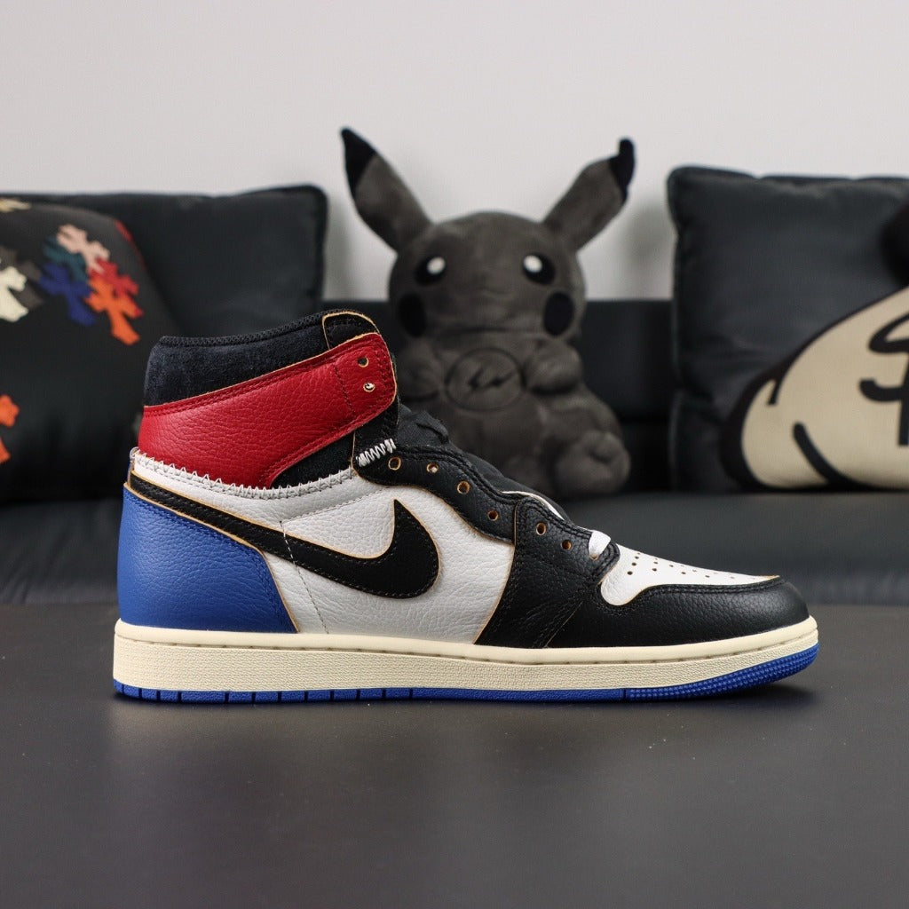 Fragment x Air Jordan 1 Retro High OG SP x Union LA Varsity Red Sport Royal