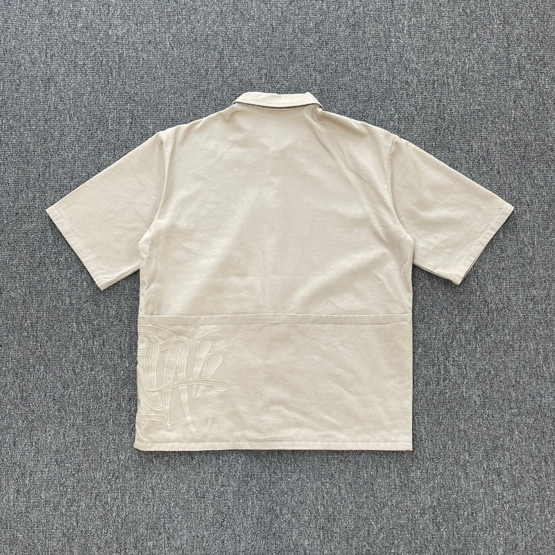 SYNA Workwear Shirts/ Shorts/ Set - [BLACK/BEIGE]