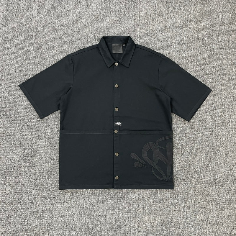 SYNA Workwear Shirts/ Shorts/ Set - [BLACK/BEIGE]