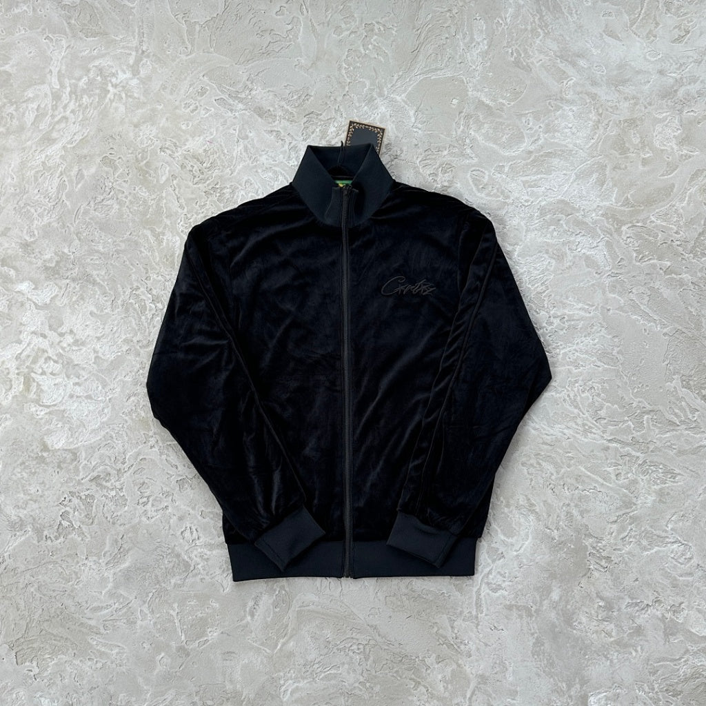 VVS Velour Set/Jacket/Pants - Corteiz [TRIPLE BLACK]