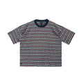 Chomper Stripe Tee Shirt - Chrome Hearts Matty Boy - Black / Blue