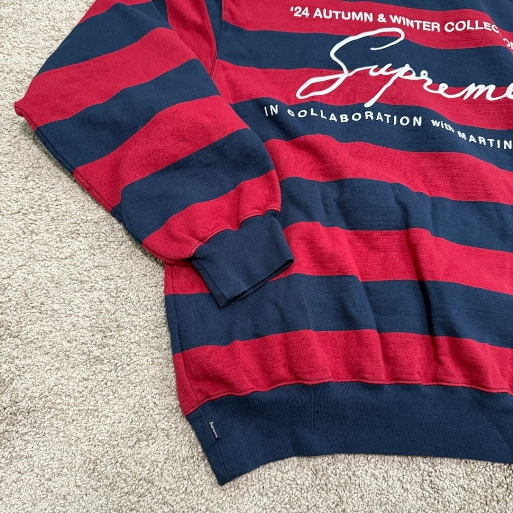 Martine Rose Hooded Sweatshirt Stripe - Supreme