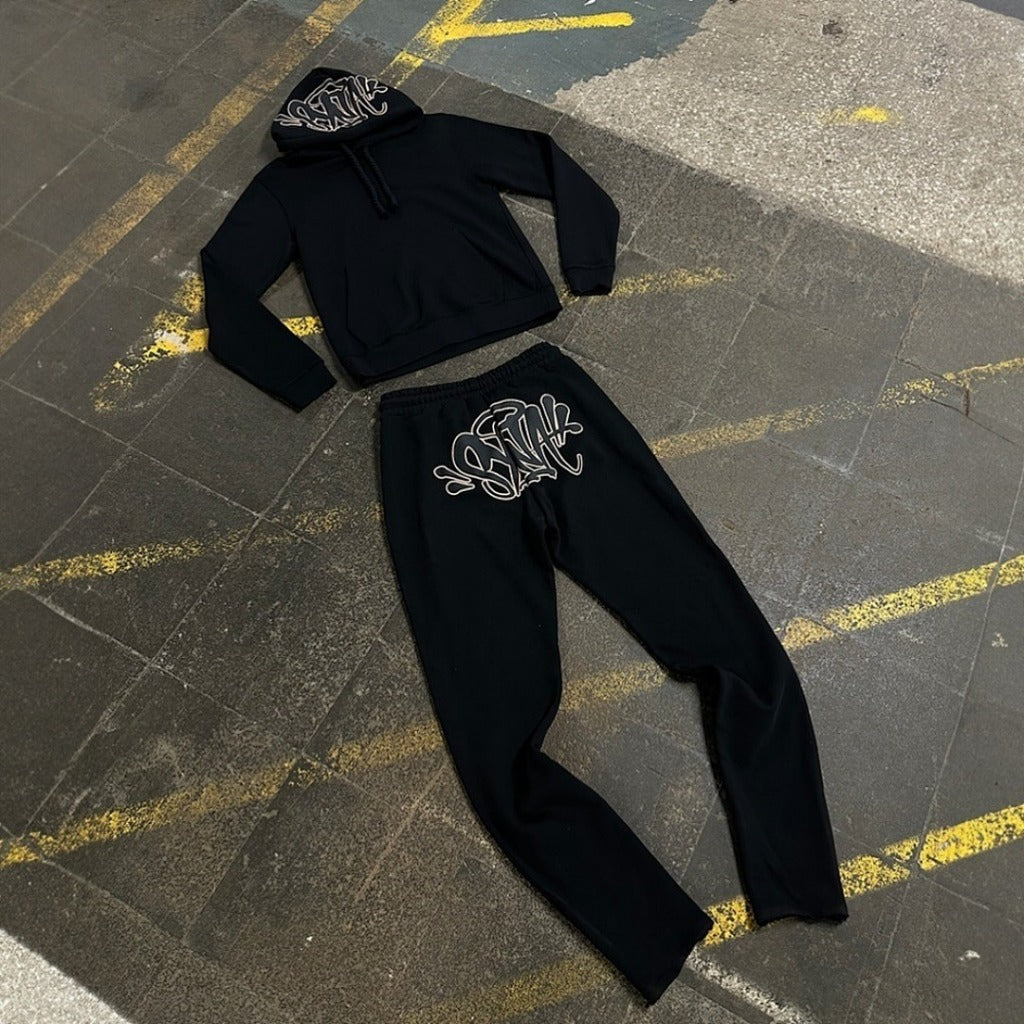 Syna World Syna Logo Tracksuit - Black/Rose Gold (Can't Rush Greatness)