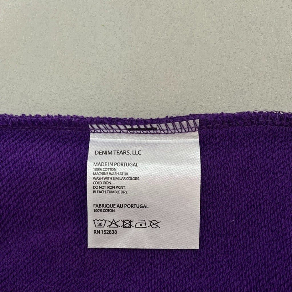The Cotton Wreath Hoodie - Denim Tears - Purple