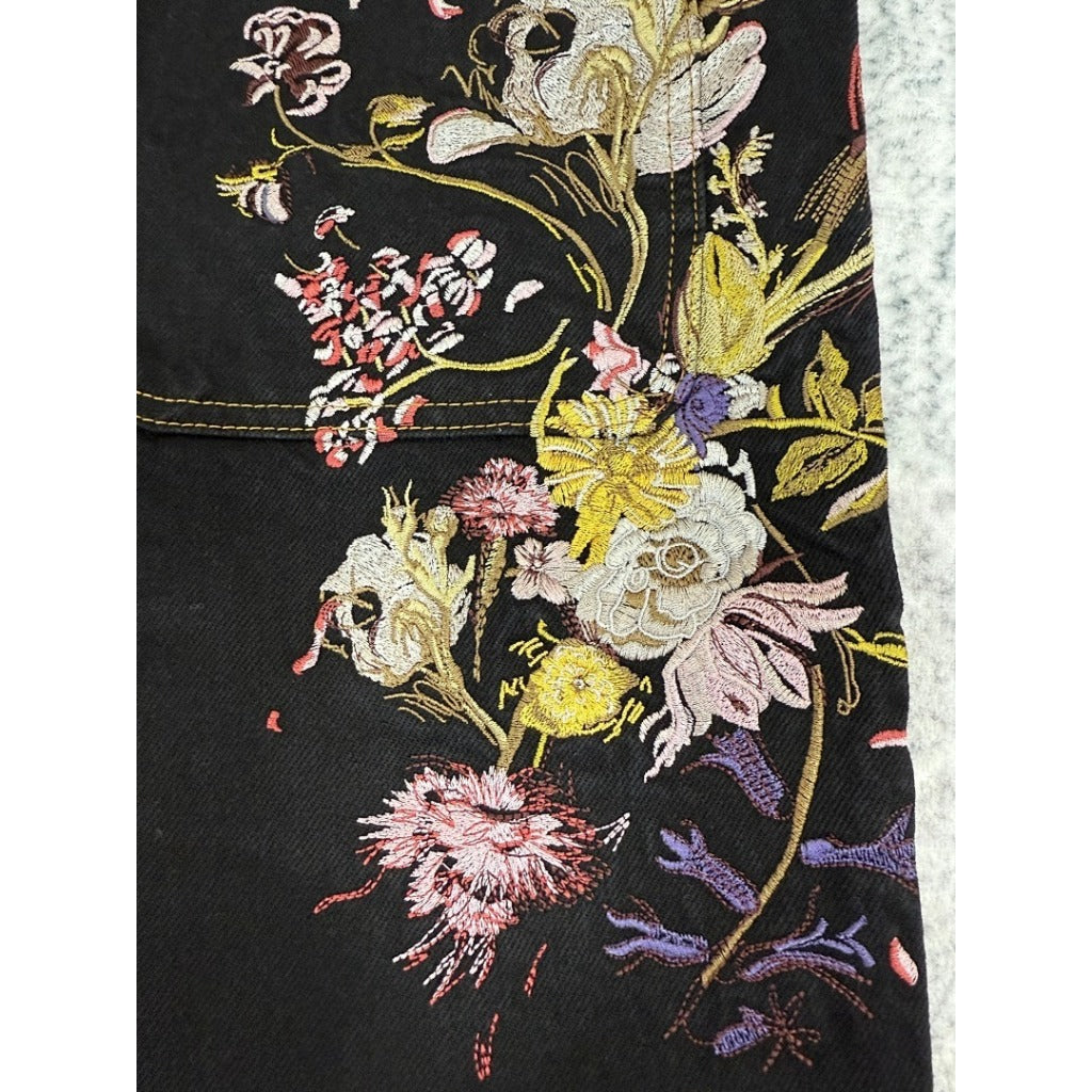 Derschutze "garden of eden" black denim jeans