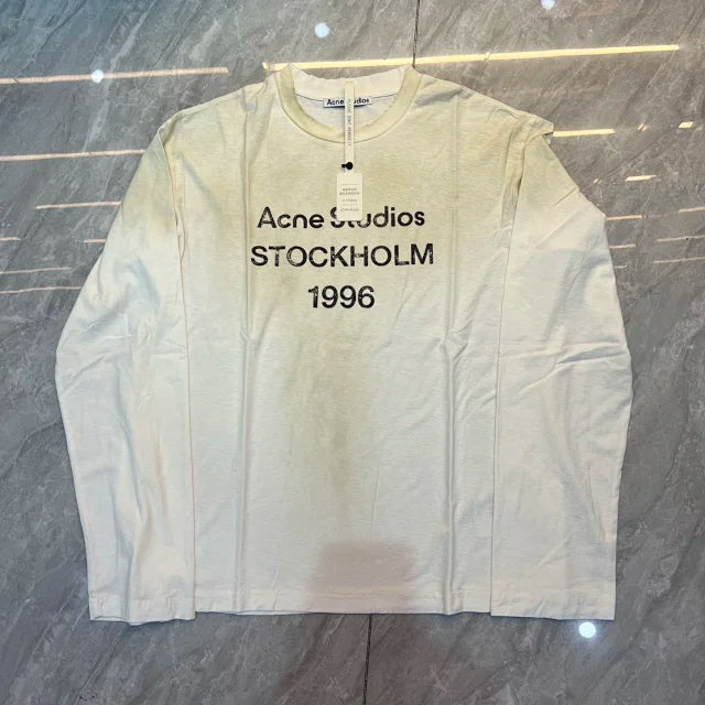 Stockholm 1996 Logo Long Sleeve Shirt - Relaxed Fit [All Colors] - Acne Studios