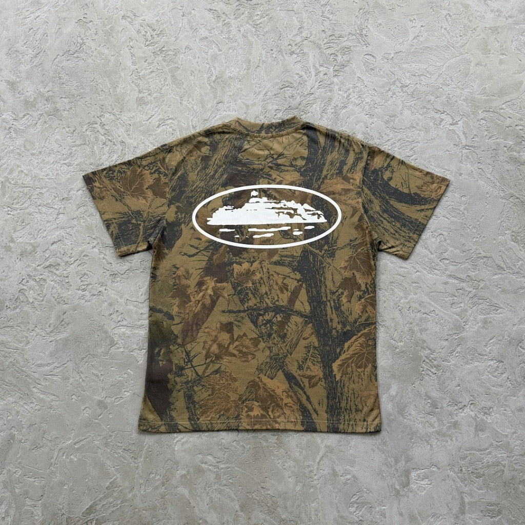 Island Puff Print Tee 'Forest Camo' - Corteiz