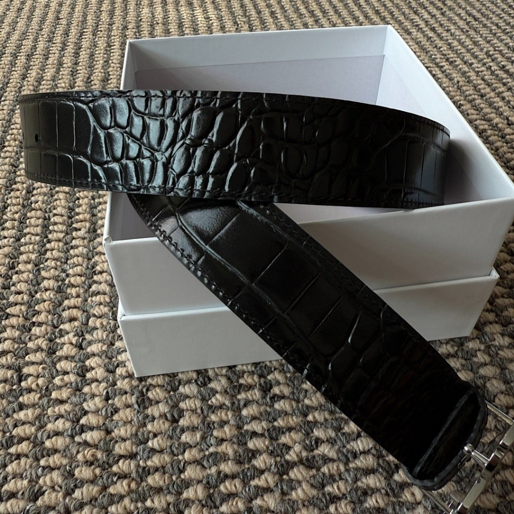 mertra - ALLIGATOR SKIN BELTS (Real Leather)