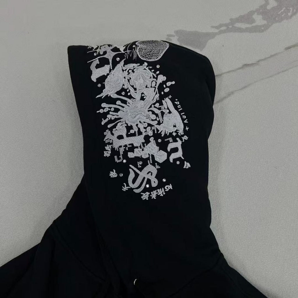 Supreme AOI Zip Up Hooded Sweatshirt [Black]