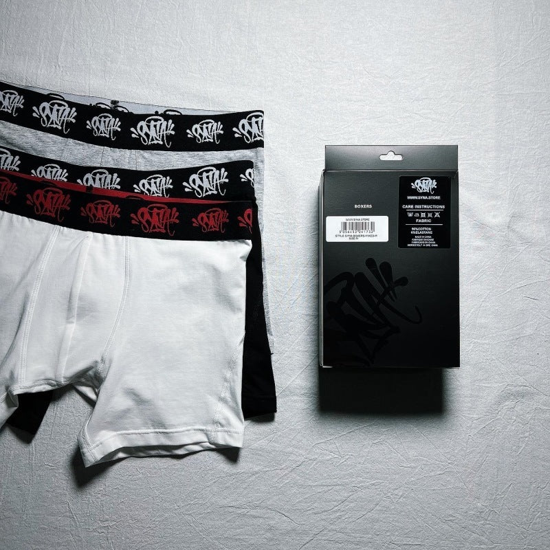 Syna World 3 Pack Boxer Briefs - Black/ Grey/ White