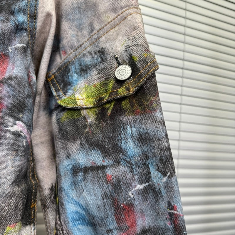 Acne Studios - Trompe-loeil Printed Denim Jacket [Multicolor]