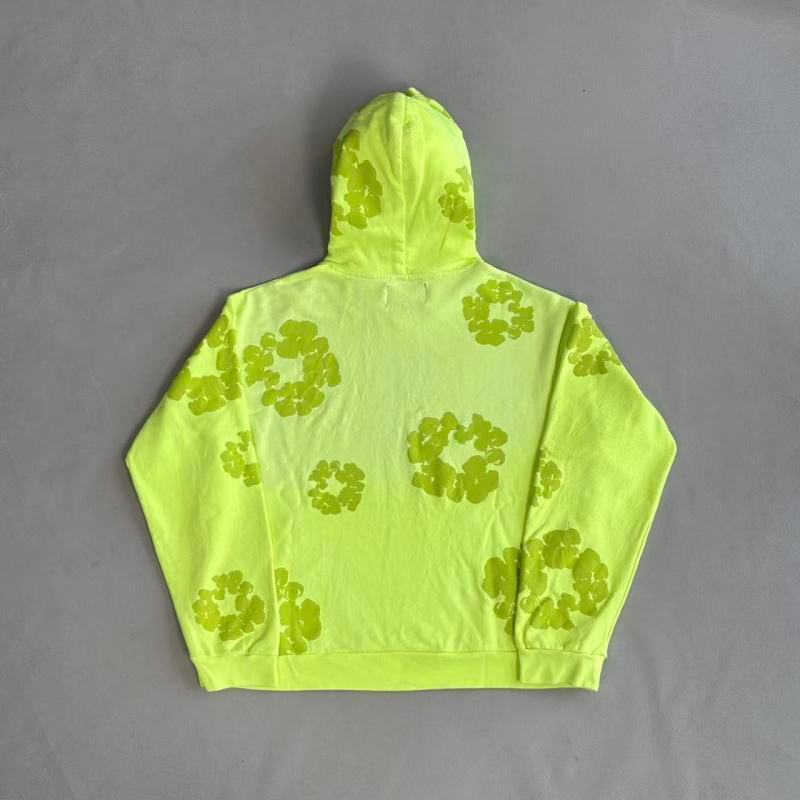 Denim Tears - Mono Cotton Wreath Hoodie [Neon Green]
