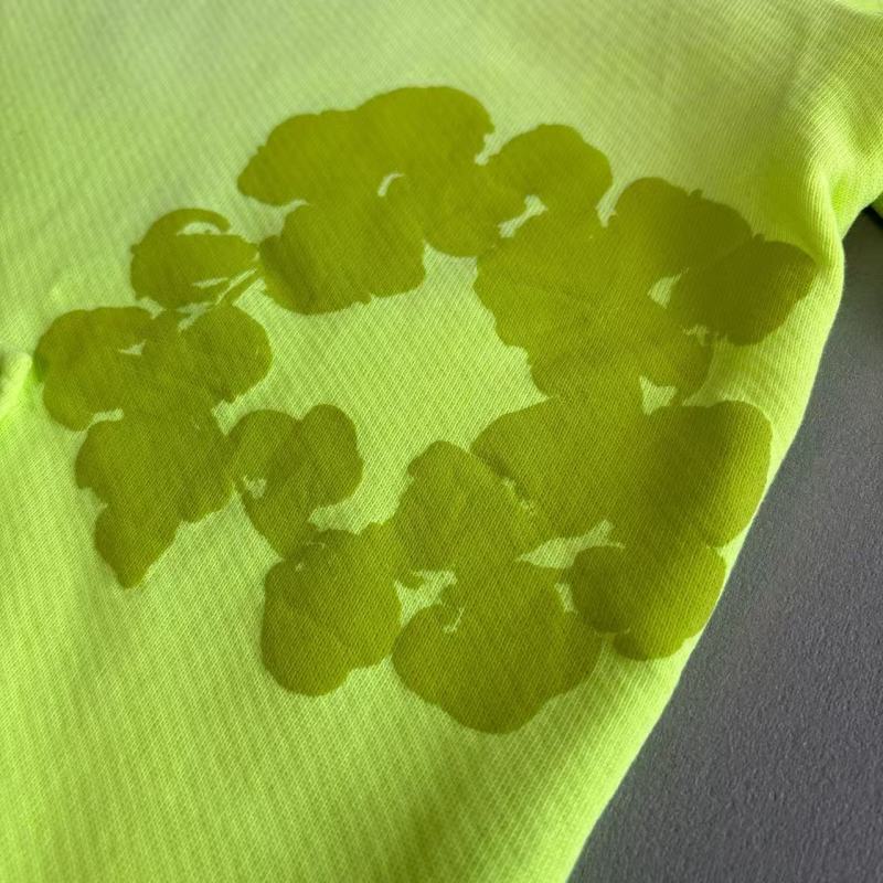 Denim Tears - Mono Cotton Wreath Hoodie [Neon Green]