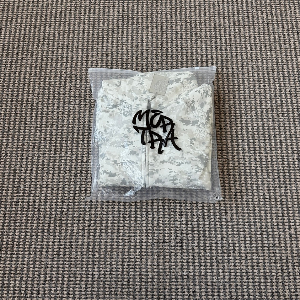 mertra - Camo Zip Hoodie [White]