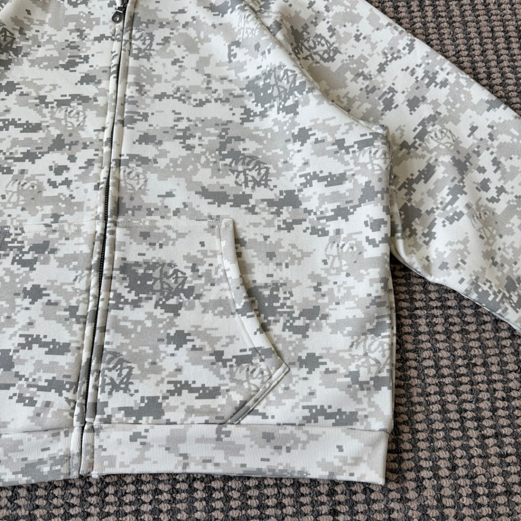 mertra - Camo Zip Hoodie [White]