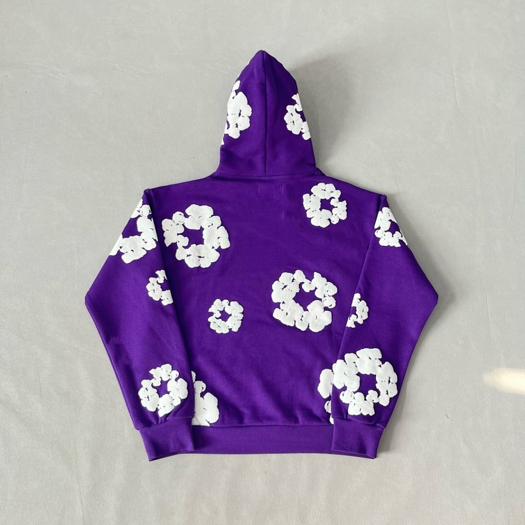 The Cotton Wreath Hoodie - Denim Tears - Purple