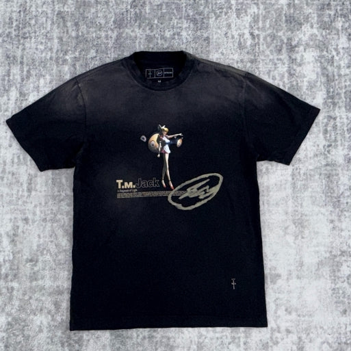 Travis Scott Cactus Jack x Fragment x Takashi Murakami Tokyo Jack Tee "Black"