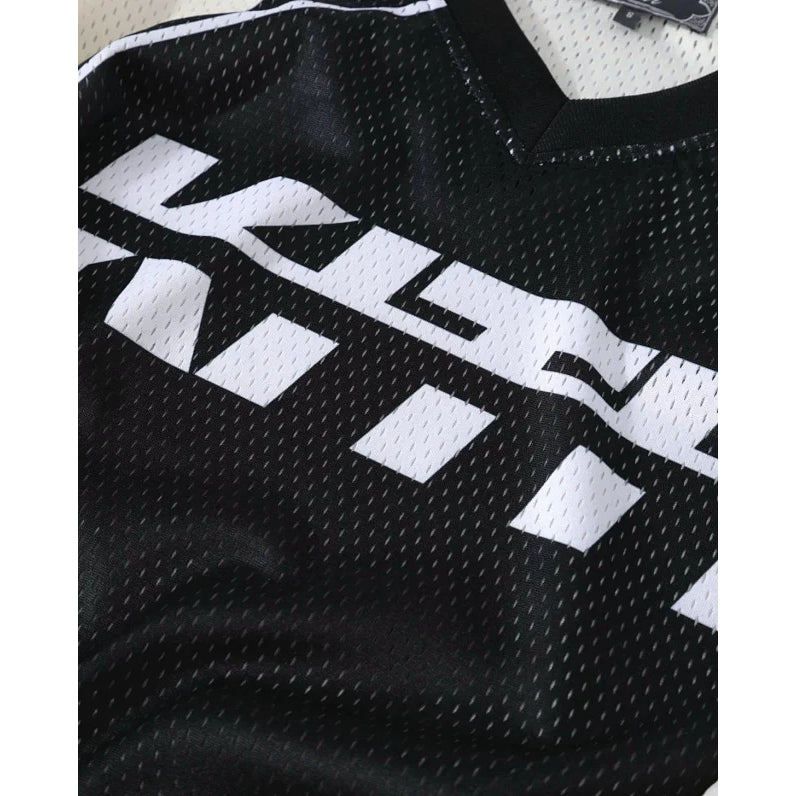 Kith Moto Mesh Long Sleeve Donovan Tee - Black