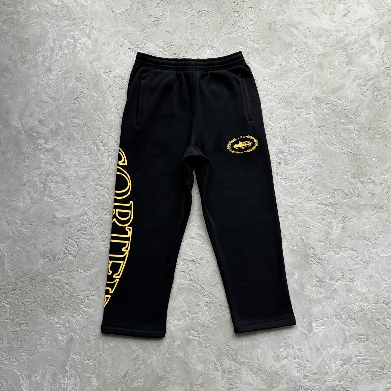 Superior Royale Zip Hoodie/Pants [BLACK YELLOW/HONEY BLACKS] - Corteiz