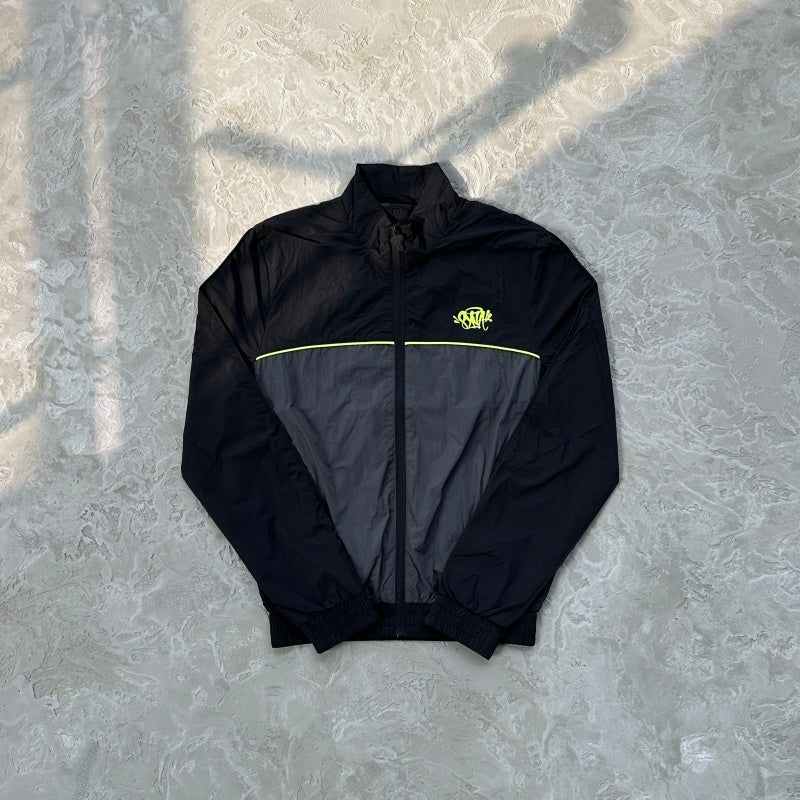 Syna World ‘Syna Logo Shell Tracksuit' - Black/Grey/Yellow