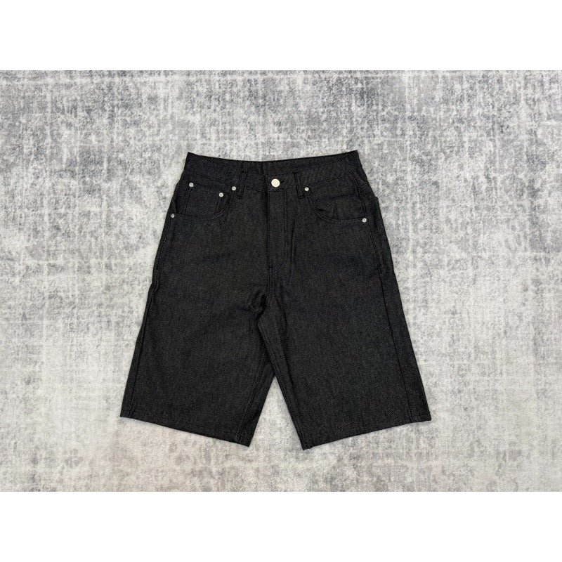 dershutze "aziza" black raw Jorts 02