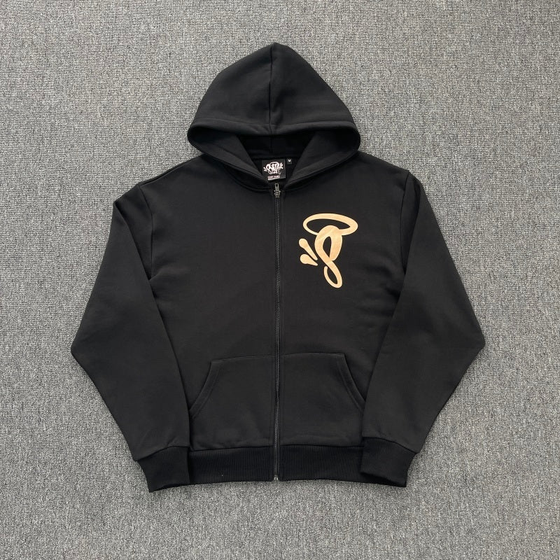 Syna World - Void Zip Hoodie Black/Rose Gold