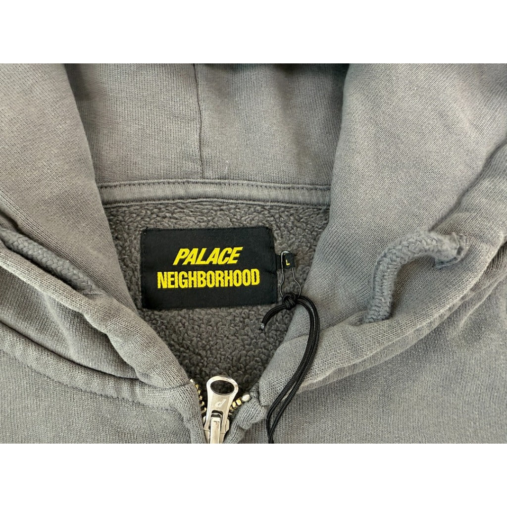 PLC x NEIGHBORHOOD Skull Zip Hoodie - charcoal (FW25)