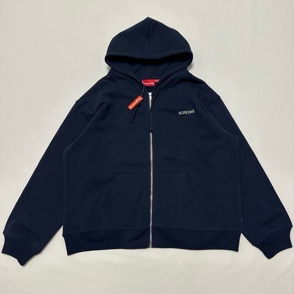 Supreme IDGAF Zip Up Hooded Sweatshirt FW25 [Black/Blue/Grey/Pink]