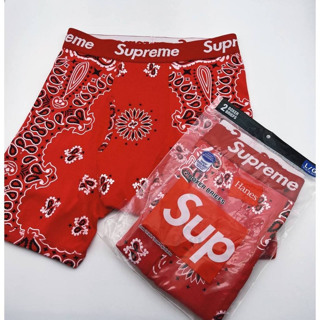 Supreme HANES BOXER BRIEFS - 2 PACKS (All Colors)