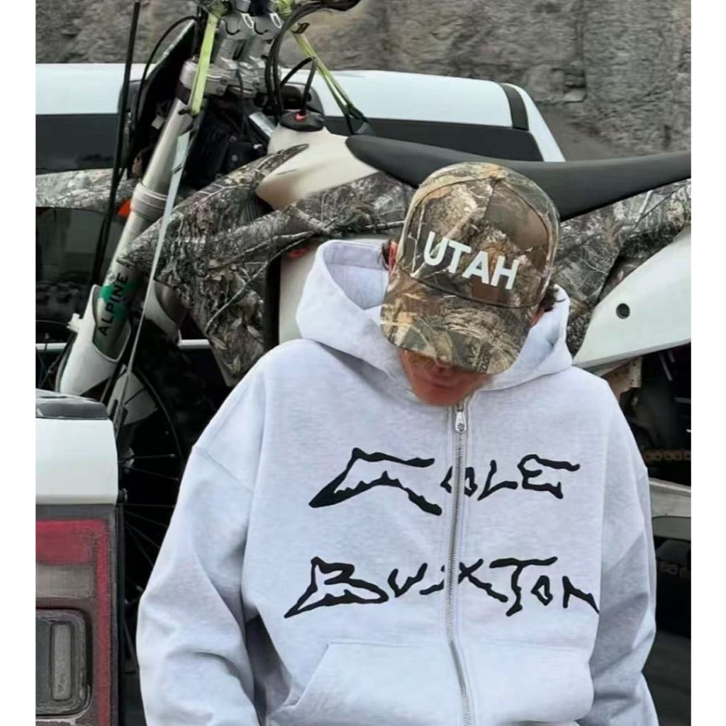 AKIMBO X COLE BUXTON - Zip Up Grey Hoodie