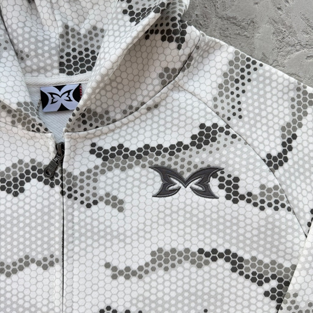 MERTRA Snakeskin Zip-Up Hoodie