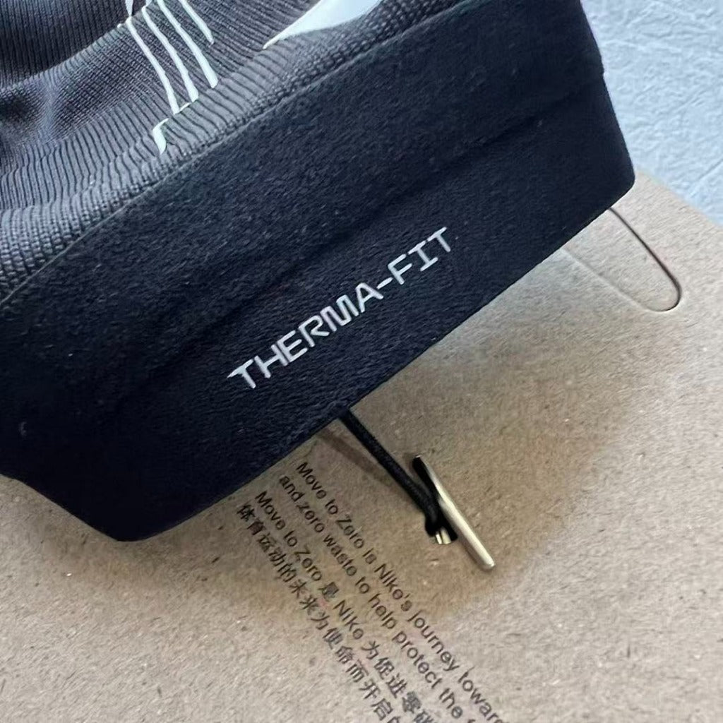 ThermaFit Football Gloves - NK - White/Black Stripes