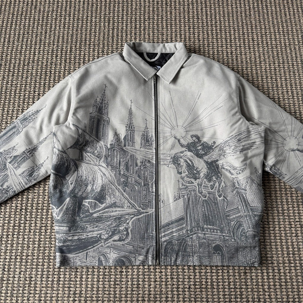 Hercules Embroidery Work Jacket - Vescartes