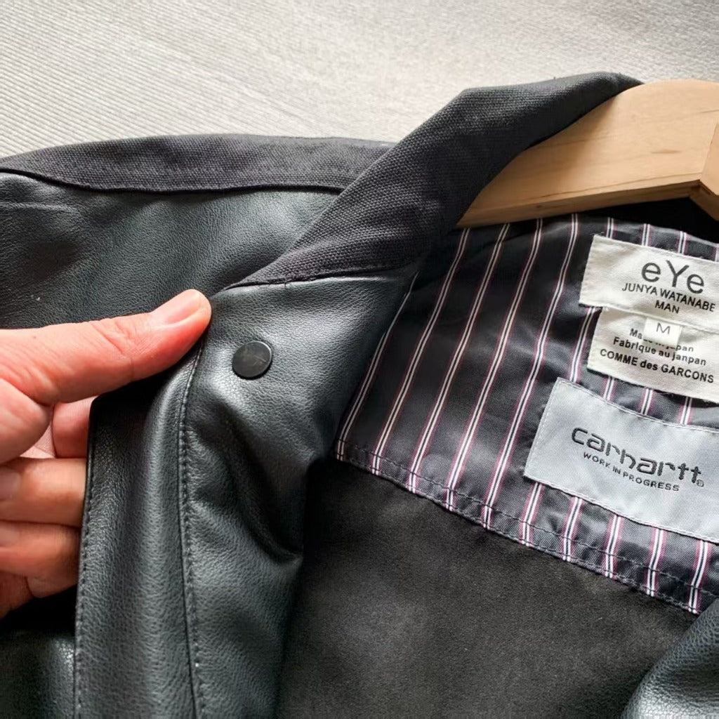 Junya Watanabe x CAR WIP Black Edition Faux-Leather Jacket
