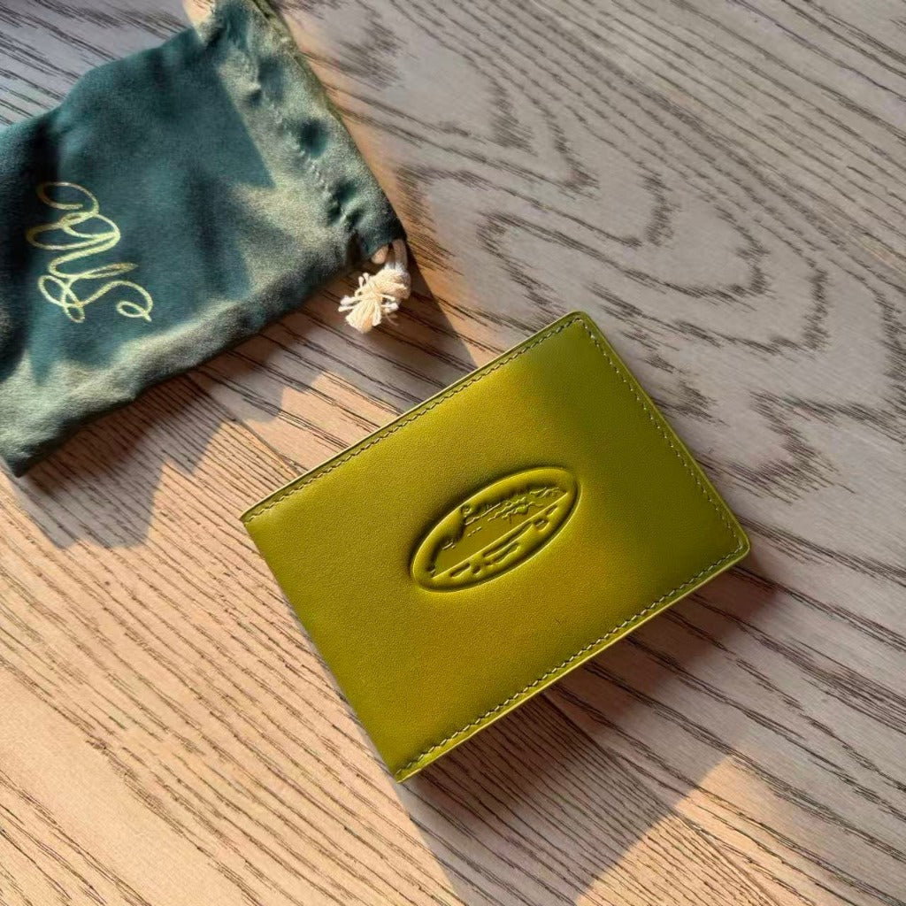 ISLAND LEATHER CARD HOLDER [BLACK/YELLOW/GREEN/RED] - Corteiz