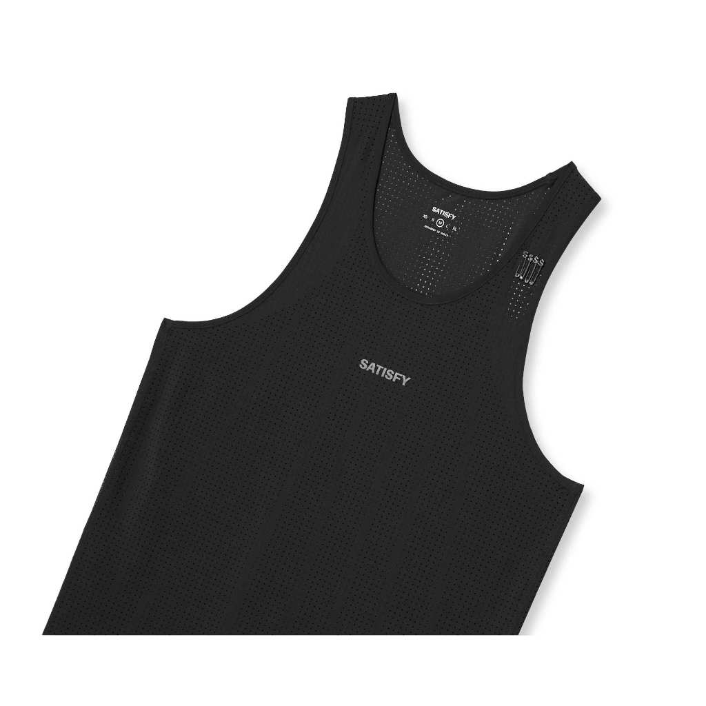 Satisfy Space-O Singlet (Black/Cream)