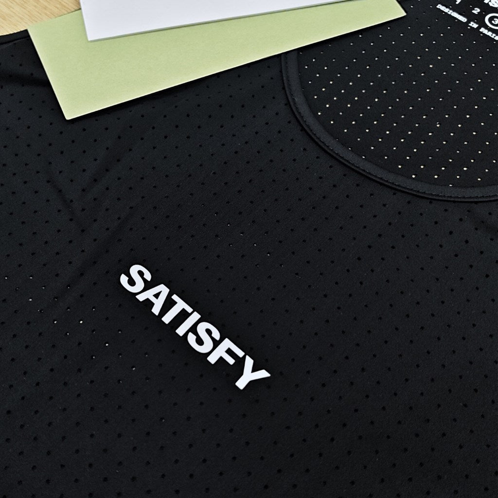 Satisfy Space-O Singlet (Black/Cream)