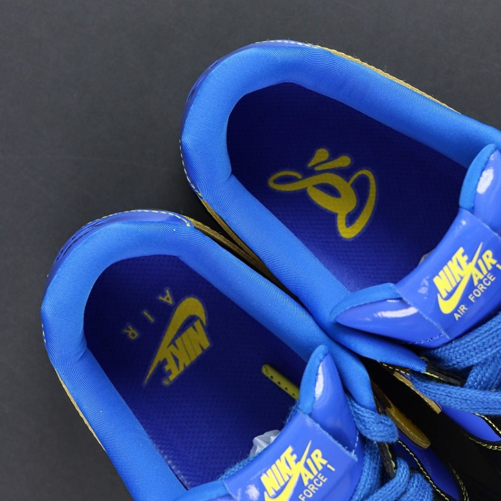 Central Cee x SYNA WORLD x Nike Air Force 1 Low "Black Optic/Yellow/Racer Blue" (Friends & Family) [ IQ1402-010]